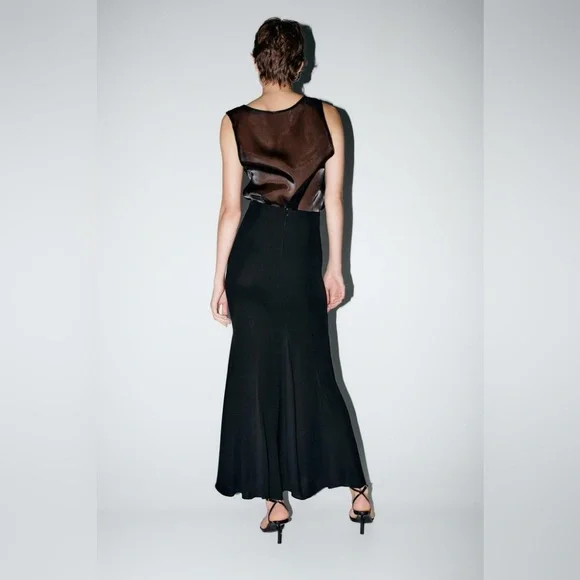 Zara LONG SKIRT ZW COLLECTION. Black. Size S. New with Tags. - Picture 5 of 13